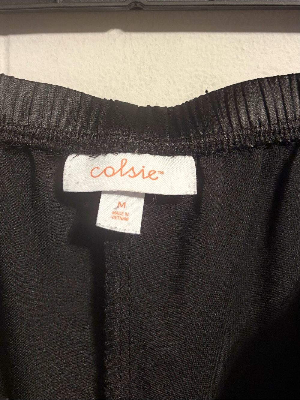 Colsie Black Satin Lace-Trim Cami and Pants Sleep Set - Picture 8 of 9